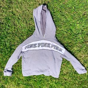 PINK Victoria’s Secret grey hoodie with logo
